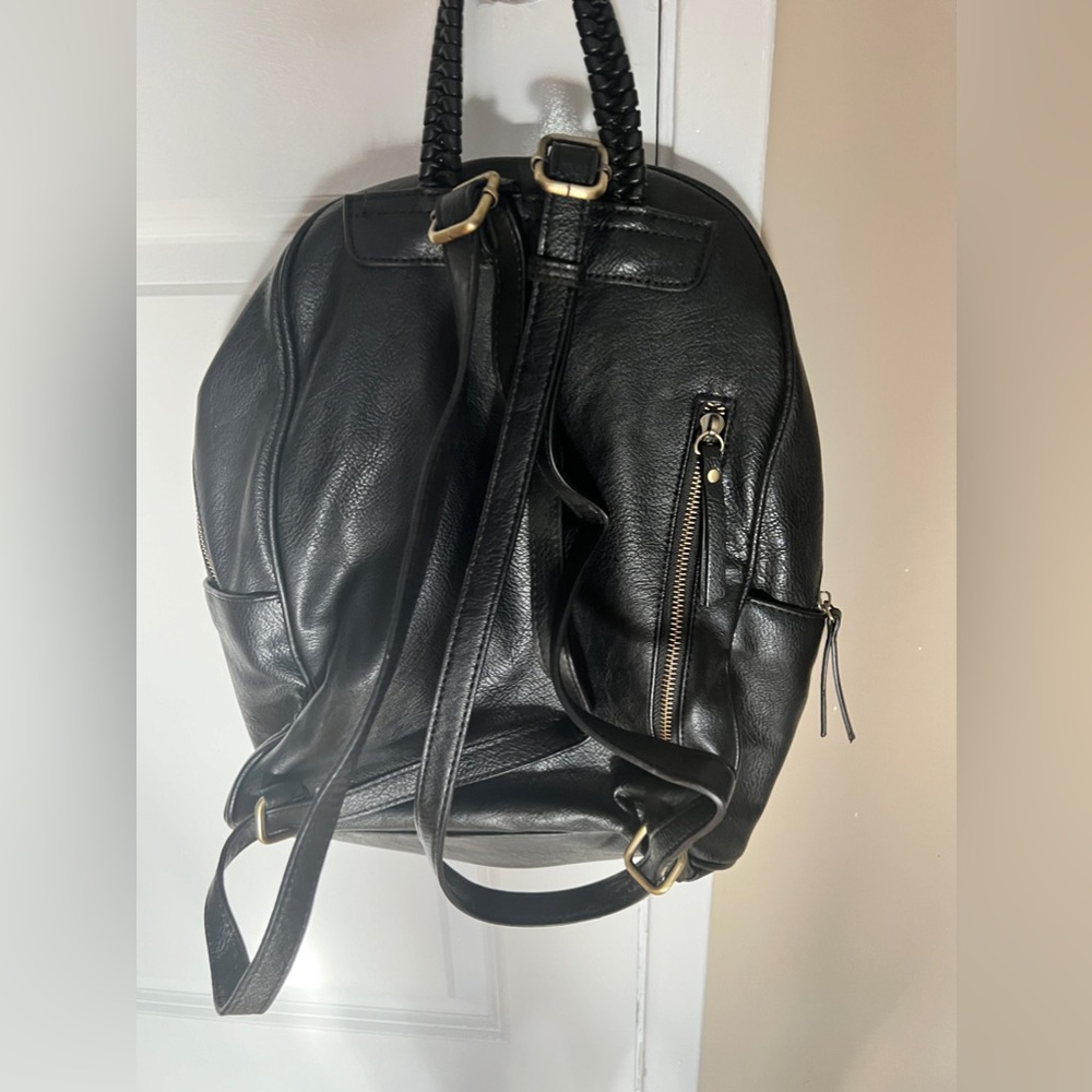 Medium Black Boho Backpack - image 8